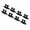 8Pcs Car Interior Clip Earphone Cable Clip Arrangement Panel Clamp(Black)
