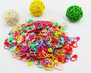 100Pcs  Knitting Crochet Craft Locking Stitch Needle Clip Markers Holder 8 Color
