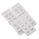 Removable 5 Pcs White Bra Extenders 2x3 Hooks Strap New I5S5