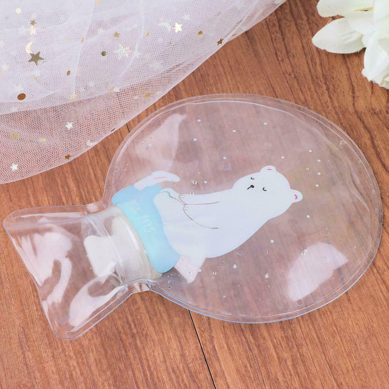 Cartoon Hot Water Bottle Cute Hand Warmer Water Injection Storage Bag (Bear