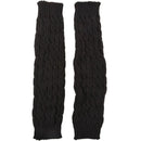 Women's Winter Knit Crochet Leg Warmers Legging Dark Grey