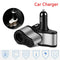 12V 24V Dual 2 USB Car Charger w/ Cigarette Lighter Socket Power Outlet Adapter