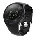 Silicone Wrist Band Strap Holder with Clasp for Polar M200 Sport Watch Black