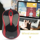 A4TECH N-360 USB Wired 1000DPI Symmetrical Ergonomic Optical Mini Mouse