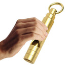 Outdoor Survival Whistle Keychain Portable Brass Training Whistle (Flat)