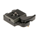 Aluminum Quick Release Plate Clamp 1/4'' Screw Adapter Fit for Bogen 3157N,