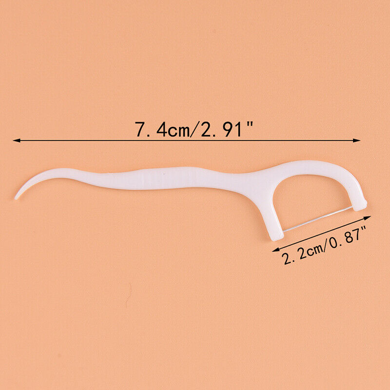 10Pcs/box Dental Floss Flosser Picks Teeth Toothpick Stick Tooth Clean Oral C Nw
