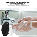 Liquid Soap Wristband Sanitizer Dispenser Holder Bracelet w/Bottle (Black)