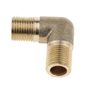 Elbow Brass Pipe Fitting Coupler 90 Degree 1/8 inch Male Thread Connector, easy