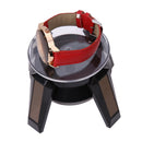 Solar Powered 360 Degree Jewelry Rotating Display Stand Turn Table LED Ligh