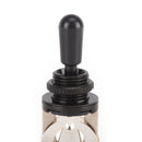 3 Way Switch Electric Guitar Pickup Toggle Switch Selector With black Tip Knob F