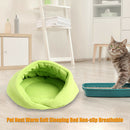 Warm Fleece Pet Sleeping Bag Nest Soft Kennel Cats Dog Bed House (Green L) A