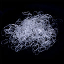 500pcs Clear Ponytail Holder Elastic Rubber Band Hair Ties Ropes Rings ME