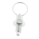 4x Stainless Steel Non Lock-Out Indexing Plunger w/ Pull Ring M8+M12