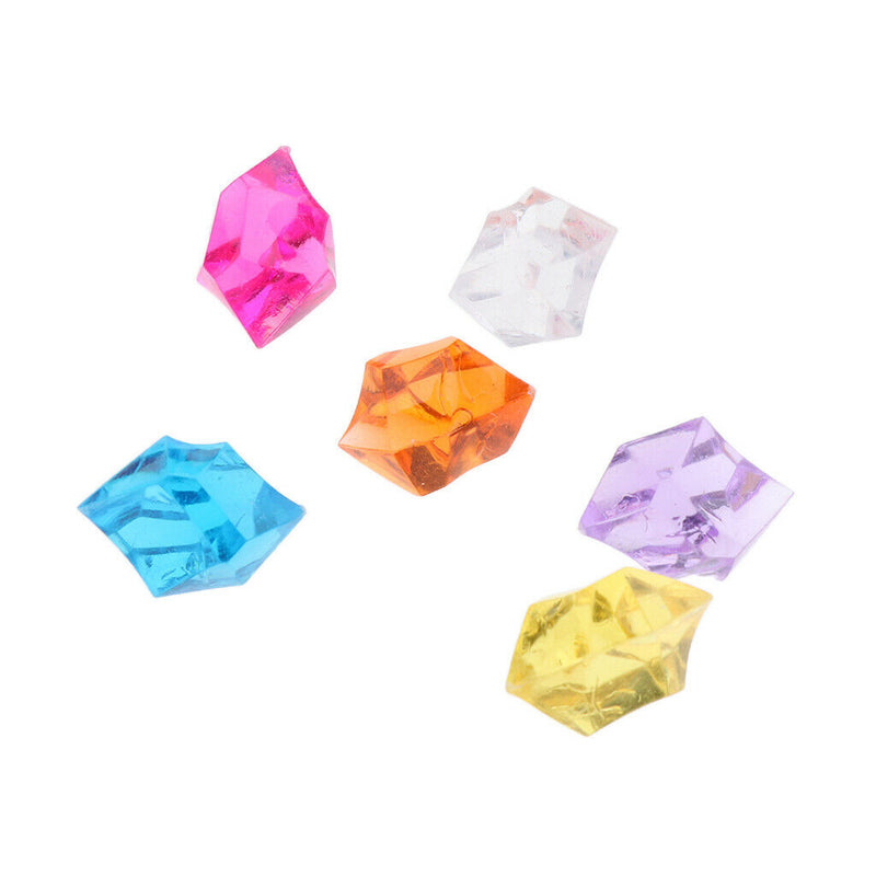 100pcs Acrylic Crystals Aquarium   Tank Stone Rocks Wedding Decoration