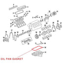 Oil Pan Gasket For Gm Chevrolet Pontiac 5.3 5.7 6.0 Ls1 Ls2 Ls3 Lm7 Lq4 126 I6B1