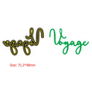 French Letter Cutting Dies for DIY Scrapbooking Album Card Making (H3979)