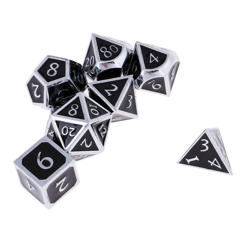 1 Set of 7 Dice D4 D6 D8 D10 D12 D20 16mm Polyhedral Dice for D&D Role Games