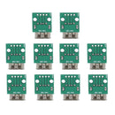 10pcs Type A Female USB to DIP 2.54mm PCB Board Adapter Converter Connector A