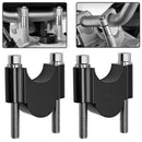 Universal Motorcycle ATV Handlebar Riser Adapter Aluminum 28mm(1-1/8") Black