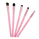 5Pcs Travel Portable Mini Eye Makeup Brushes Set Reals Eyeshadow Eyeliner E M4O2