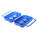 Portable Folding Plastic Egg Carrier Holder Storage Container for 6 Eggs -  N5W8