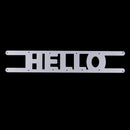 Word Hello Metal Die Cuts For DIY Scrapbooking Photo Album Decor Cra ME