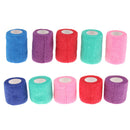 Pet Puppy Cat Vet Tape Anti-Bite Self-Adhesive Bandage Elastic, 10 Roll, Rand