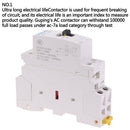 25A 2P 220V Din rail Household ac contactor With Manual Control SwitchBX