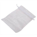 50X organza drawstring wedding gift bag White