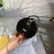 Mini Round Tote Shoulder Bag Women Leather Chain Messenger Purse (1 Black)