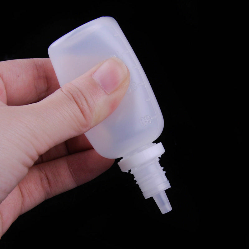 30pcs 30ml PE Empty Squeeze Eye Dropper Juice Liquid Bottle w/ Plastic Funnel