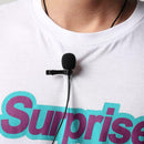 Portable Lavalier Microphone 3.5mm Jack Lapel Mic for Interview Recording