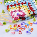 60 Pieces Knitting Crochet Locking Stitch Markers Mix Color and 20 Pieces 2