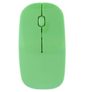 2.4GHz 1,000DPI Ultra-thin 3-Button Wireless Photoelectric Mouse (Green)