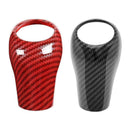 Carbon Fiber Gear Shift Knob Cover Trim Red O8Z7