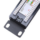 1X(UTP 24 Port Rj45 Patch Panel Rack Cable Wall Mounted Bracket Connector R