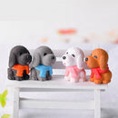4pcs Fairy Garden Houses Succulent Pots Micro Landscape Decoration Dog