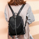 New Korean Travel Backpack Casual Student Bag Women'S Nylon Waterproof Blac