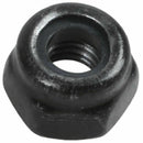 M3x0.5mm Zinc Plated Nylon Insert Hex Lock Nuts Black 100pcs Q6N8