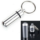 1pcs Waterproof Aluminum Pill Box Case Bottle Cache Drug Holder Keychain Co Y8Z5