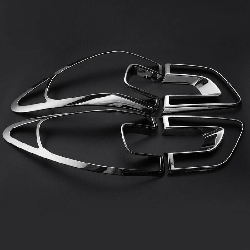 4Pcs Car Tail Light Cover Trim Frame Abs Chrome Decoration For Renault Kadj J7P4