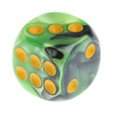 Pack of 60 Double Colored D6 Dices Acrylic with Iron Box for Party Casino Board