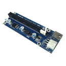 006C PCI-E 1x to 16x Extender Riser Card USB 3.0  6Pin SATA for BTC Mining SN9F