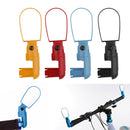Safety Bicycle Rear View Mirror Bike Handlebar Flexible Reflector Black