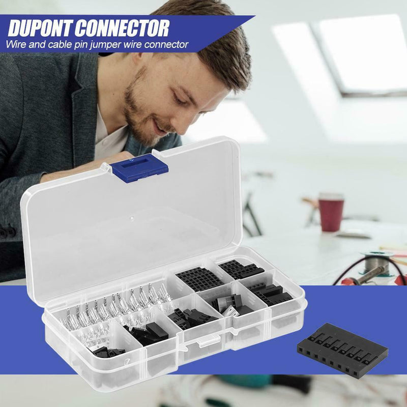 310pcs 2.54mm Terminal Connector Cable Cord Jumper Wire Pin Header Housing Kit