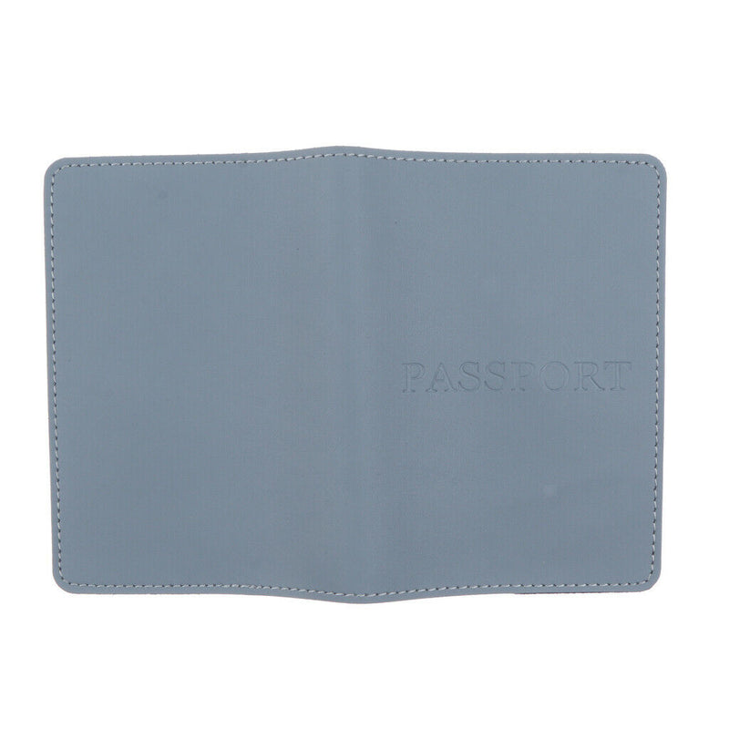 2018 Travel Passport Credit ID Card Cash Wallet Purse Holder Protector Case Blue