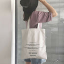 Large Capacity Canvas Shoulder Bag Fabric Cotton Cloth Shopping Handbags Bag Hn
