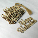 10pcs Wooden Happy Halloween Pendant Small Hangings Pendants Props for DIY