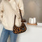 Animal Pattern Women Underarm Shoulder Bag Women Travel Handbags (Leopard) A